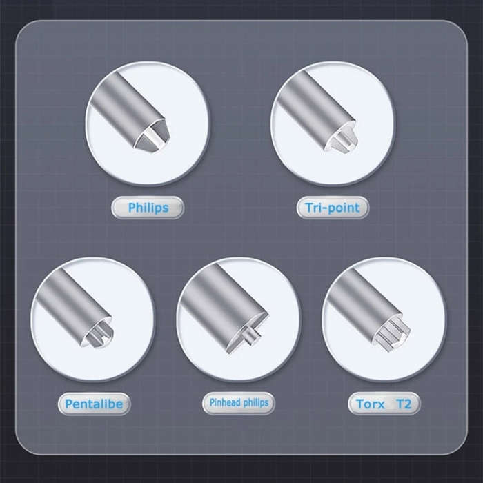 Qianli Super Tactile Grip-Type Precision Silent Dual-Bearing Screwdriver, Series: Type B Tri-point