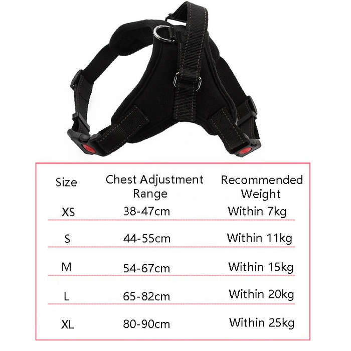 K9 Dog Adjustable Chest Strap, Size: M(Pink)