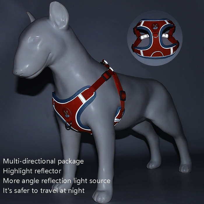BL-867 Pet Chest Straps Reflective Dog Traction Rope, Size: M(Green)