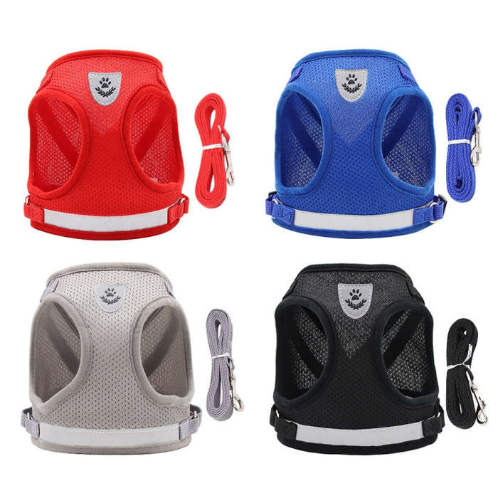 BL-844 Pet Chest Straps Reflective Breathable Dog Rope, Size: XS(Blue)