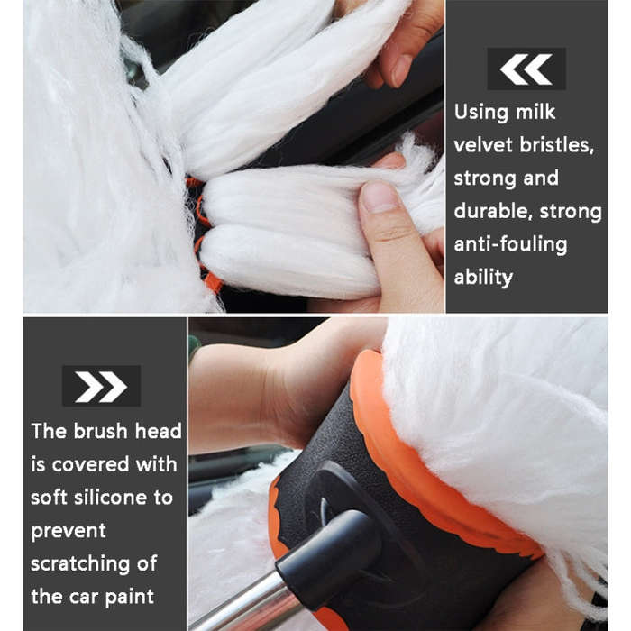 Extended Telescopic Soft Wool Car Washing Mop, Size: 125cm