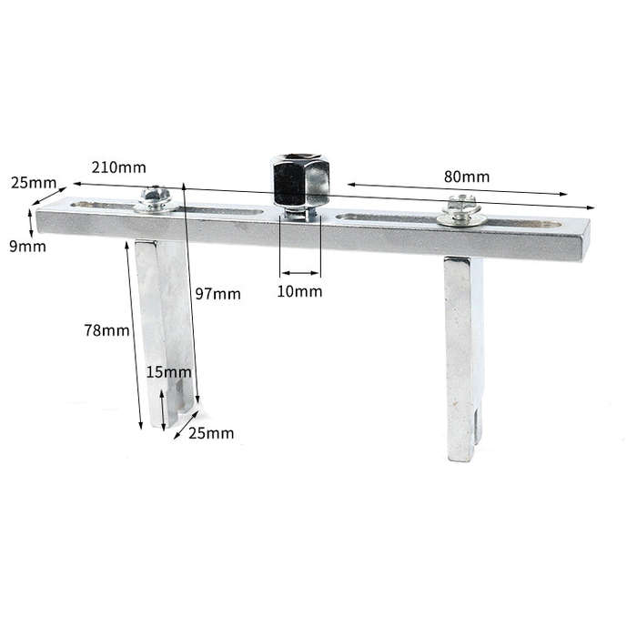 Adjustable Universal Fuel Tank Cap Removal Tool, Style: Right Angle Type