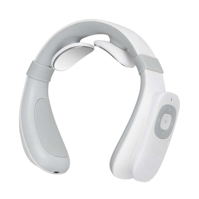 Smart Charging Neck Pulse Cervical Massager, Specification: English(White)