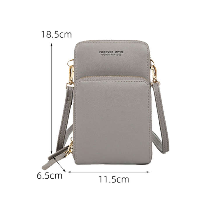 SJ617 Multifunctional Touch Screen Phone Bag Single-shoulder Bag(Gray)