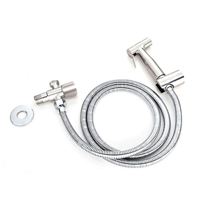 304 Stainless Steel Washer Nozzle Female Washer Set, Style: Female Washer + Hose