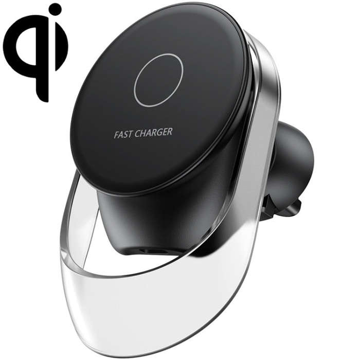 F9189 15W MagSafe Magnetic Car Lighting Wireless Charger(Black)