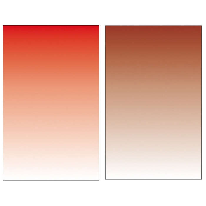 54 x 83cm Gradient Morandi Double-sided Film Photo Props Background Paper(Red / Gold Brown)