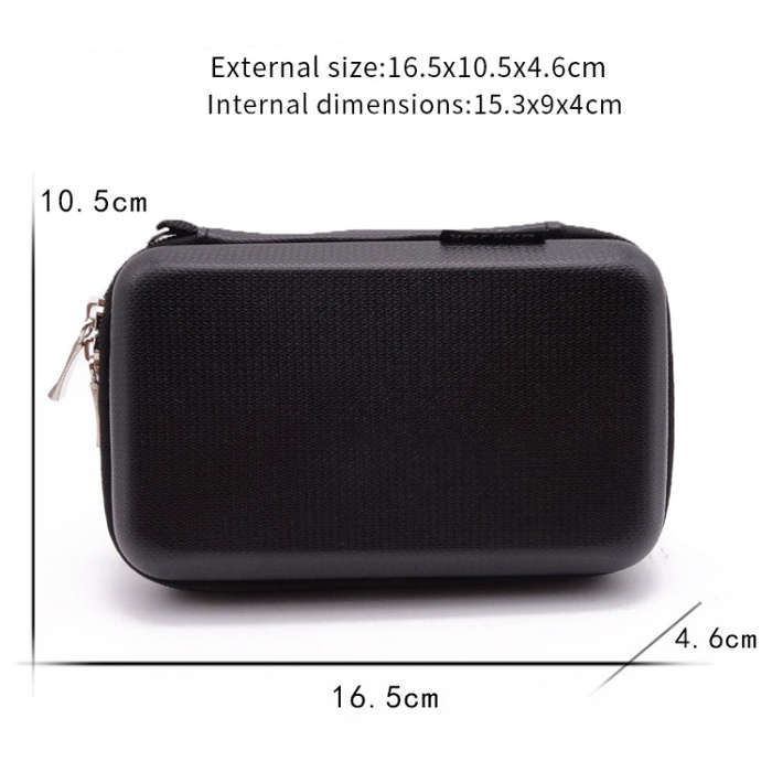 GHKJOK GH1805 EVA Mobile Hard Disk Anti-pressure Hard Shell Bag(Black)