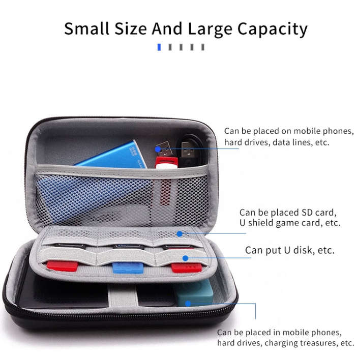 GHKJOK GH1805 EVA Mobile Hard Disk Anti-pressure Hard Shell Bag(Black)