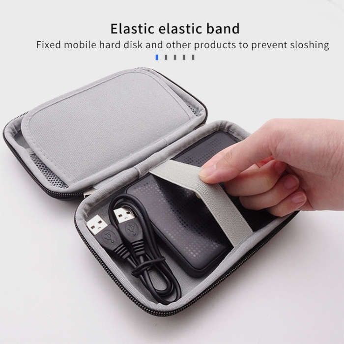 GHKJOK GH1805 EVA Mobile Hard Disk Anti-pressure Hard Shell Bag(Black)