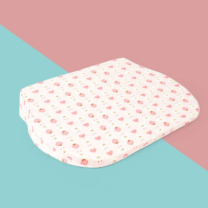 Newborn Baby Anti-spitting Milk Ramp Pad Ridge Protection Anti-spill Pillow(Pink Rabbit)