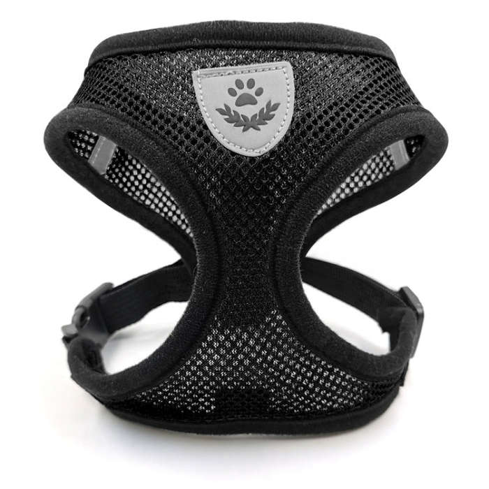 Pet Chest Strap Small Medium Dog Cat Breathable Dog Walking Vest, Size: S Chest Back(Black)