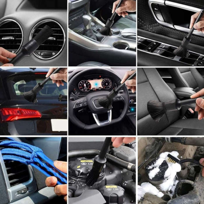 15 PCS / Set Car Cleaning Brush Wax Sponge Car Wash Tool Brush