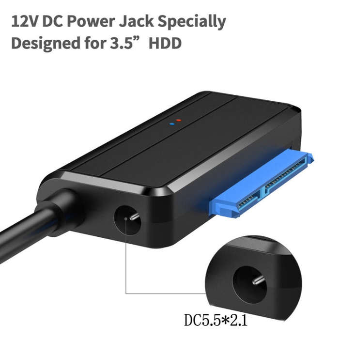 T04 USB3.0 To SATA Easy Drive Cable For 2.5/3.5 Inch Hard Drive Adapter Cable