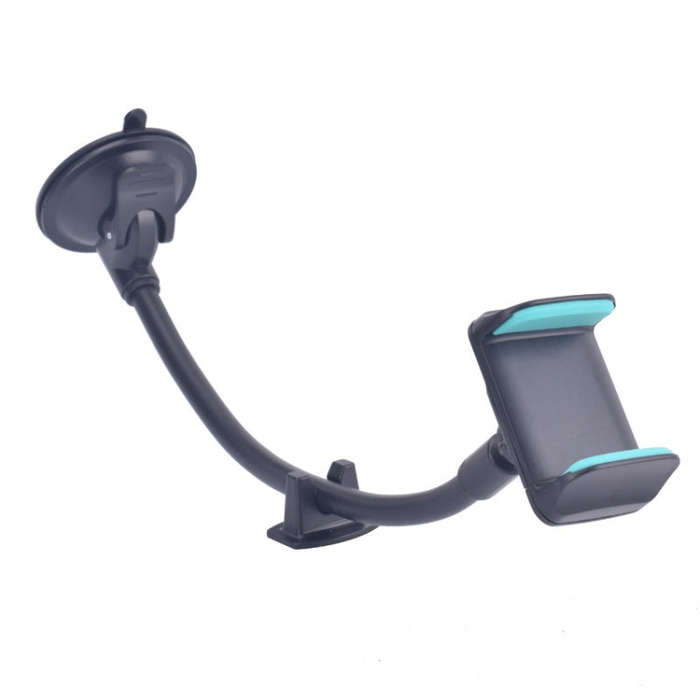 Suction Cup Long Soft Hose Windshield Car Mobile Phone Clip Bracket(Blue Box Packaging)
