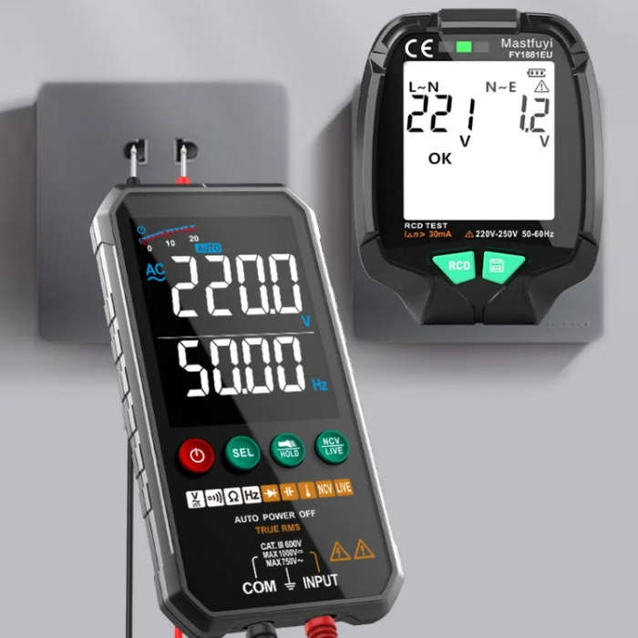 FUYI FY1881 High Precision Power Polarity Phase Socket Tester(EU Plug)