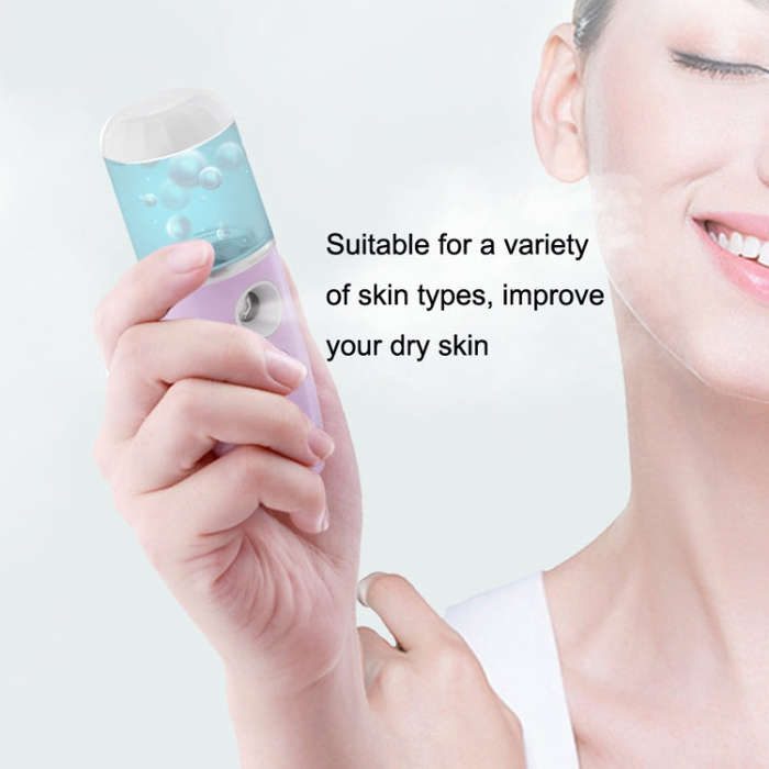 WL2614 USB Hand-Held Humidifier Portable Cold Air Spray Body Moisturizing Spray Instrument(Pink)