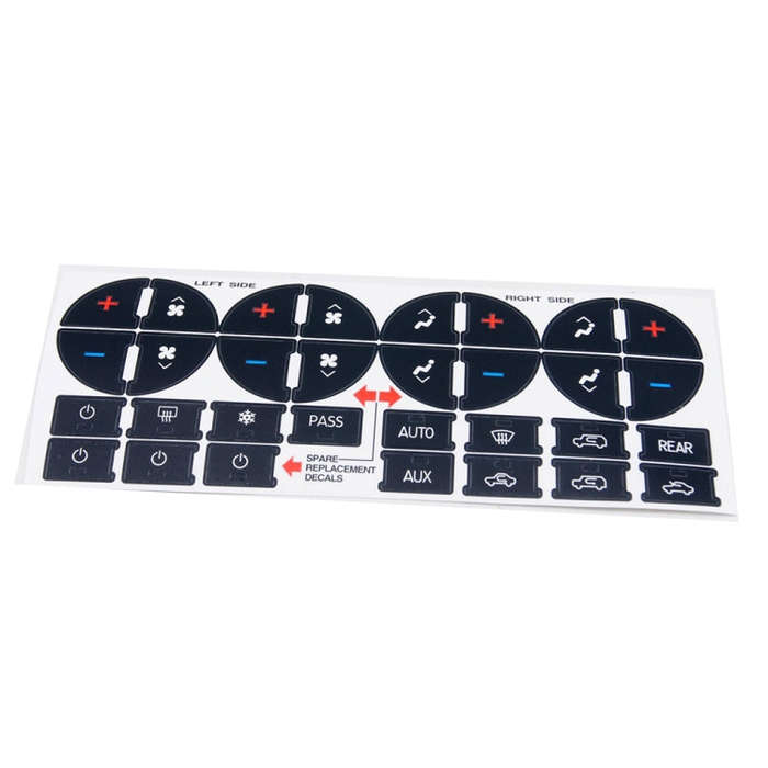 Car Button Repair Sticker AC Central Control Sticker(A 31 Key)