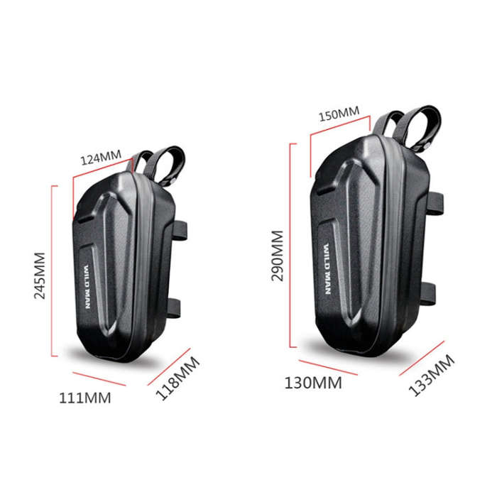 WILD MAN TS8 EVA Hard Shell Scooter Head Bag, Size: S(Black)
