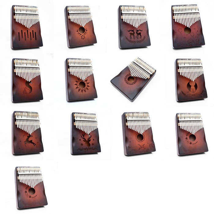 17-tone Radian Design Portable Finger Piano(Forest Party)