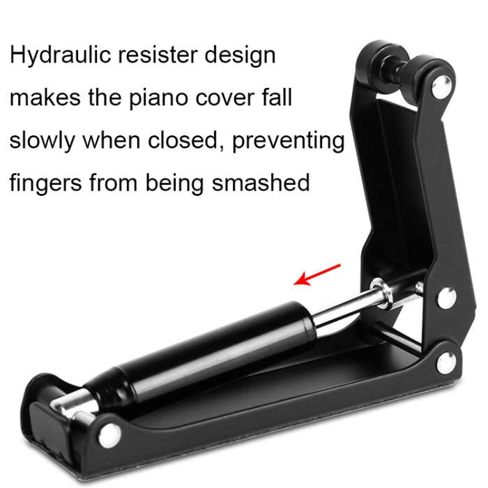 MA003 Alloy Piano Cover Descender Piano Accessories(Gold)