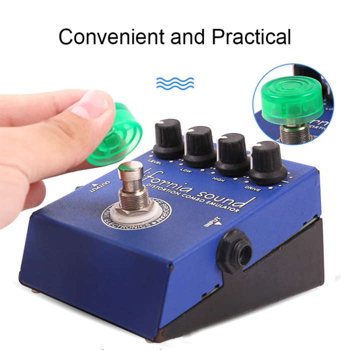 10 PCS JT1808 Electric Guitar Tuner Pedal Cap(Purple)