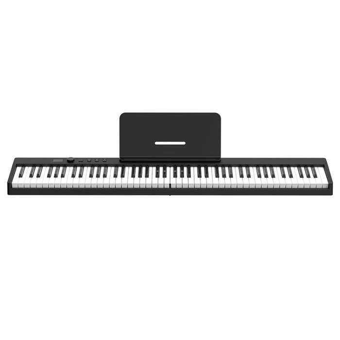 88-Key Portable Smart Folding Electric Piano, EU Plug(PJ88C Black)