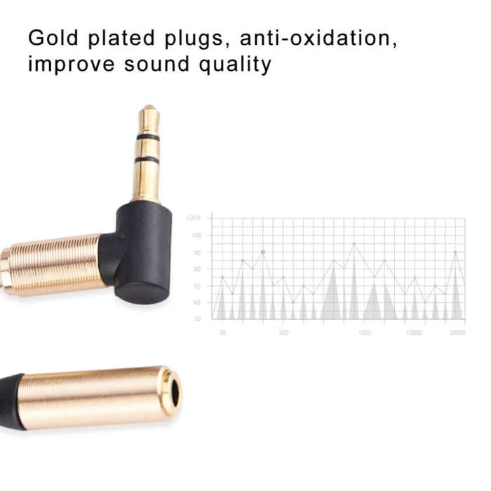 5PCS 3.5MM Male To Female Elbow Spring Retractable Audio Line, Cable Length: 1.5m(Black)
