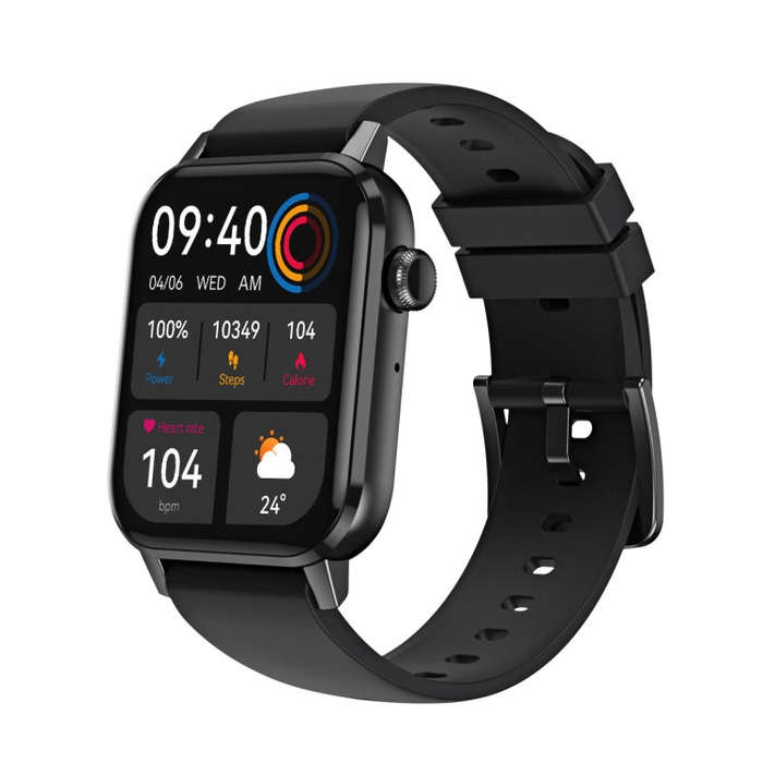 HD6 1.69 inch Multifunctional Heart Rate Monitoring Smart Watch(Black)