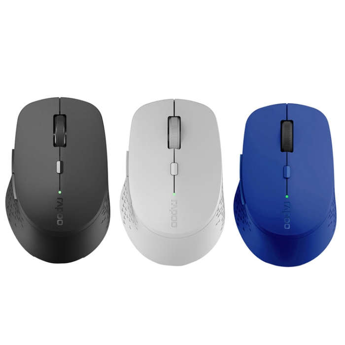 Rapoo M300G 1600DPI 3 Keys Laptop Office Silent Wireless Bluetooth Mouse(Light Gray)