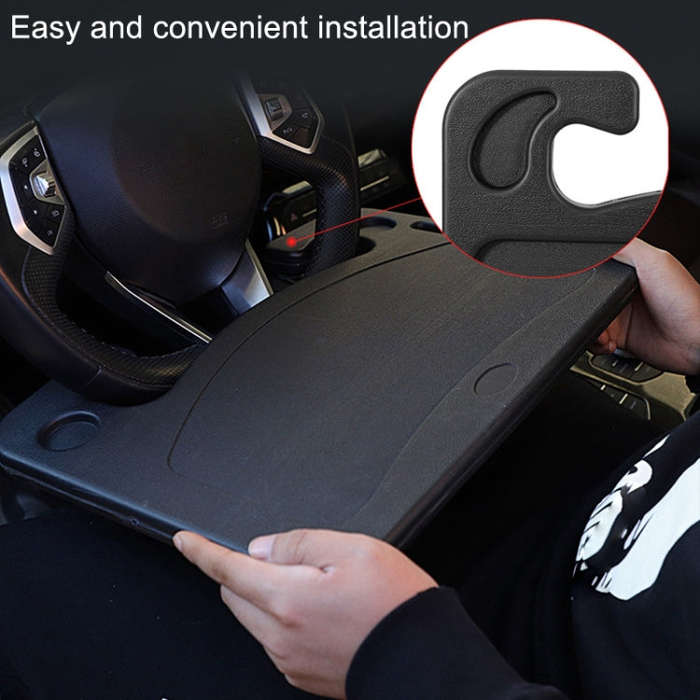 Multifunctional Car Dining Tray Steering Wheel Notebook Bracket(Size: About 42x29x3cm)