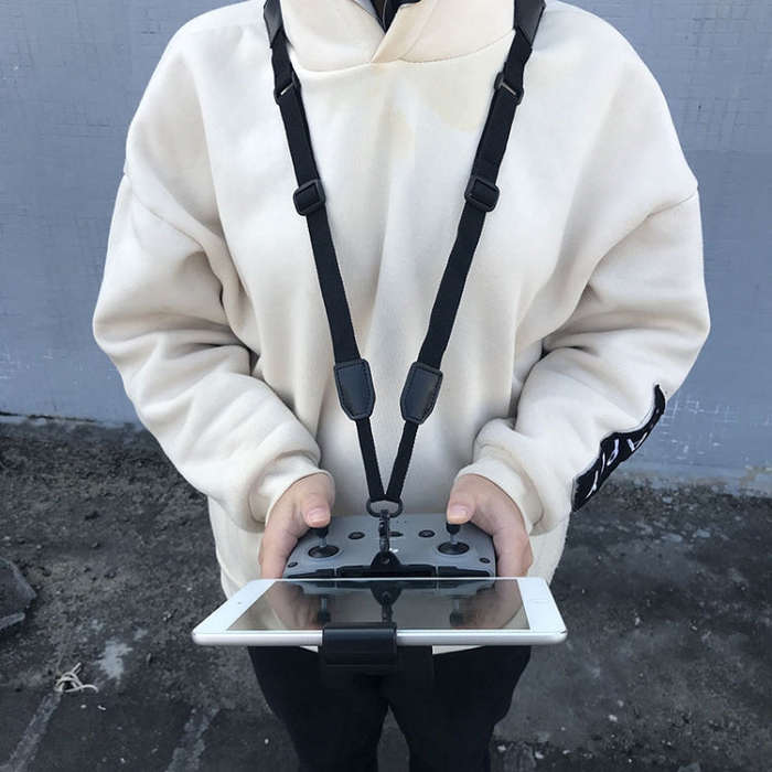 CQT Remote Control Lanyard With Hook For DJI Mavic Air 2/2S/Mini 2 /Mini 3 Pro,Style: Wide Rope