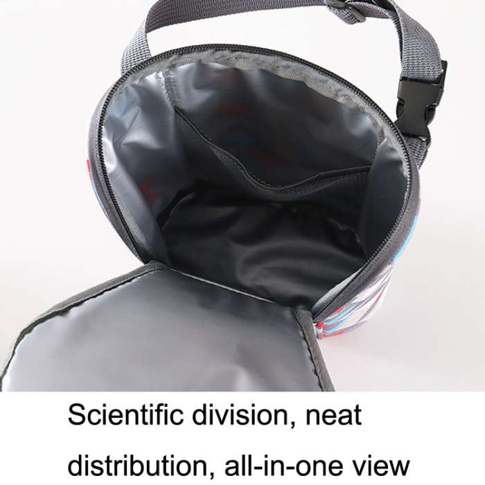 Travel Diaper Storage Bag Hang Baby Stroller Thermal Insulation Bottle Bag(Pure Black)