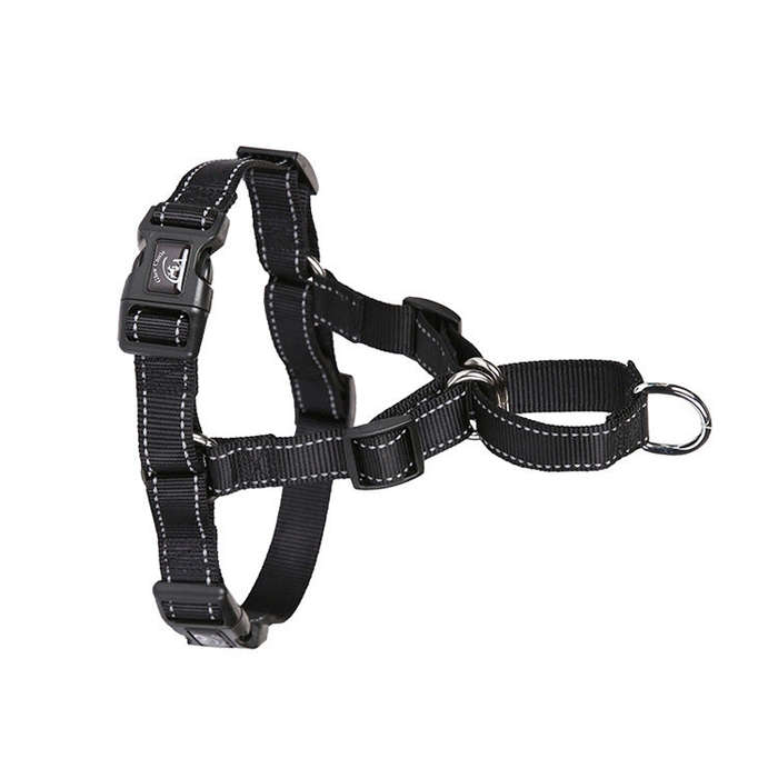 Glow Castle Pet Reflective Nylon Prevent Running Wild Chest Strap, Size: M(Black)