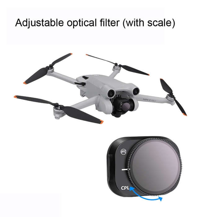 RCSTQ Aluminum Alloy Adjustable Filter Accessories for DJI Mini 3 Pro,Style: ND32