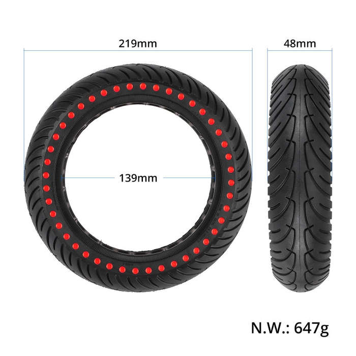 8.5 inch Color Dot Honeycomb Tire for Xiaomi Mijia M365/M365 Pro/1S(Blue)