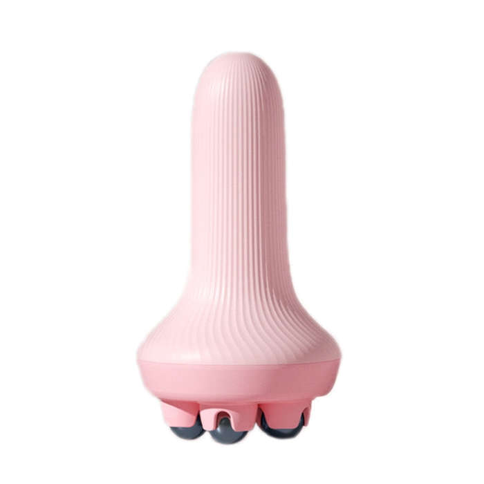 Inner Leg Exercise Muscle Relaxation Abdominal Shaping Roller Massager, Color: Pink Magnetic Ball...