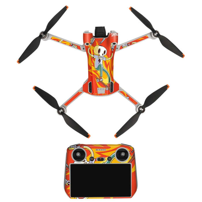Sunnylife Drone+Remote Control Protective Sticker For DJI Mini 3 Pro RC Version( Skateboard)