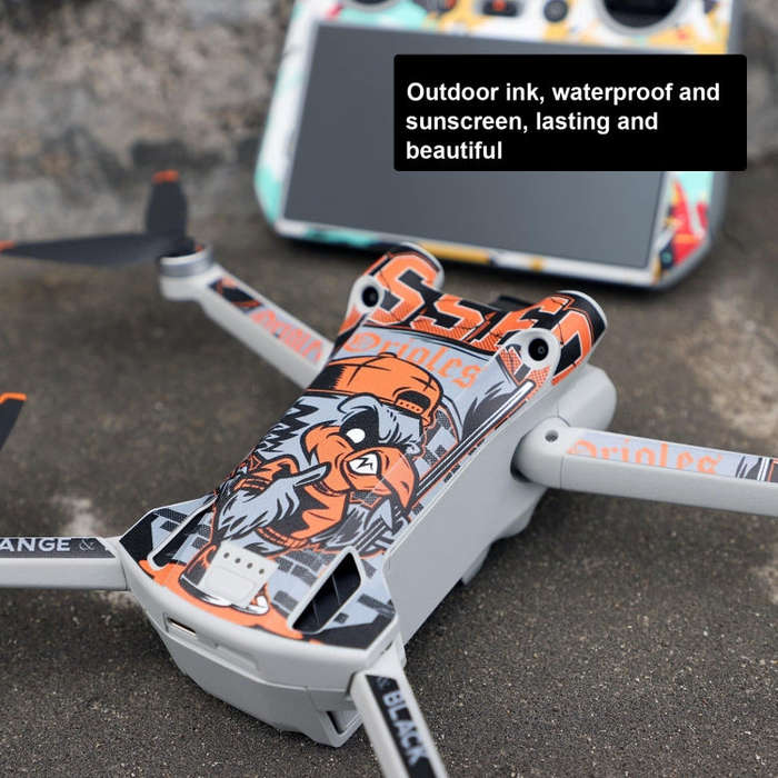 Sunnylife Drone+Remote Control Protective Sticker For DJI Mini 3 Pro RC Version( Skateboard)