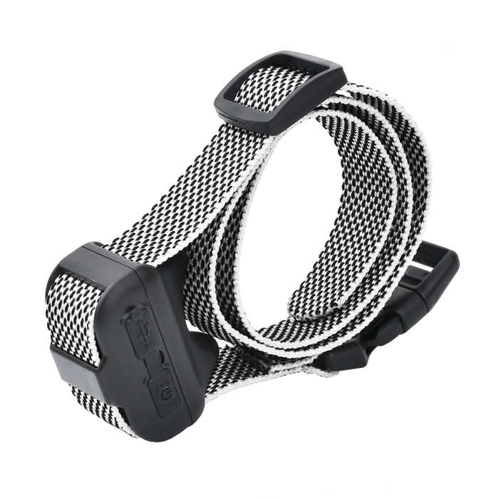 Pet Collar Trainer Rechargeable Automatic Bark Stop(Black White Spots)
