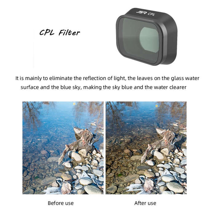 JUNESTAR Filters For DJI Mini 3 Pro,Model: CPL JSR-1663-02