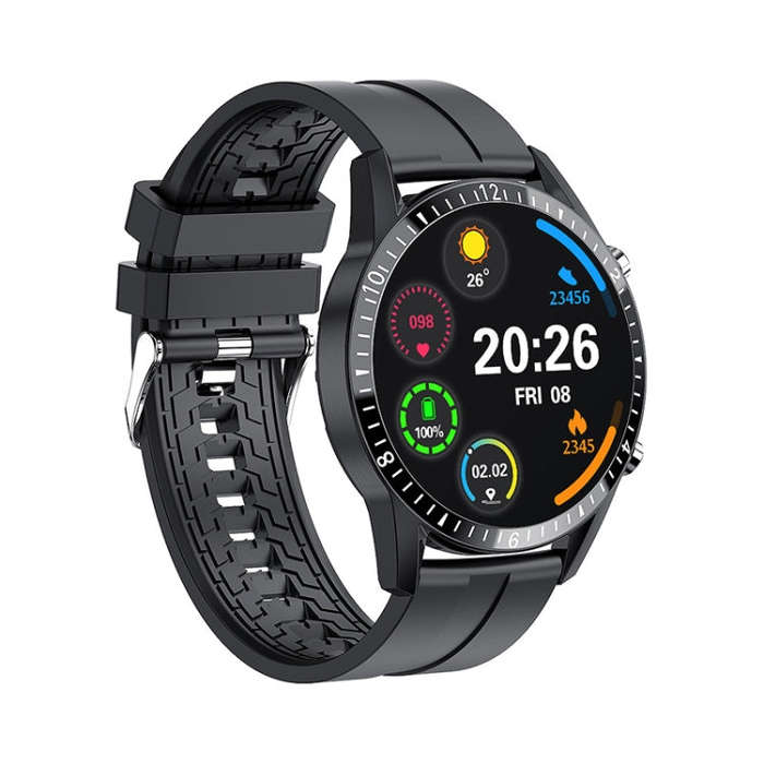 I9 1.5 Inch Heart Rate/Blood Pressure/Blood Oxygen Monitoring Watch, Color: Black