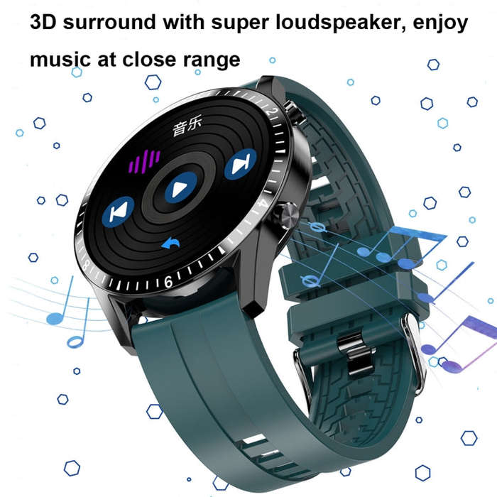 I9 1.5 Inch Heart Rate/Blood Pressure/Blood Oxygen Monitoring Watch, Color: Green