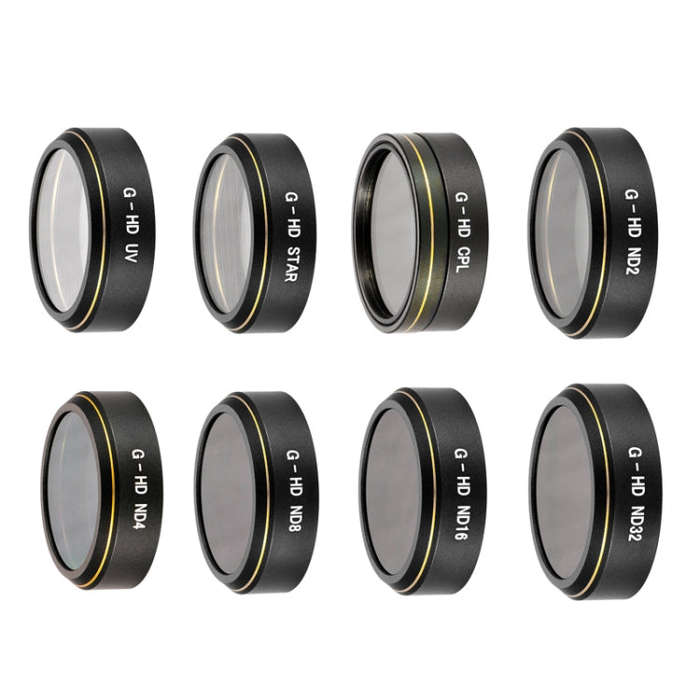 JSR G-HD Lens Filter for DJI Phantom 4 ADVANCED/Pro+,Model: UV+CPL+ND4+ND8+ND16+ND32