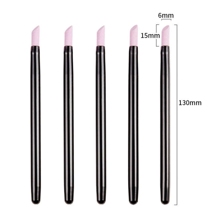 3 Sets 5 In 1 Nail Art Engraving And Grinding Pen Nail Repair Polishing Quartz Pen