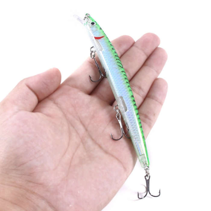 HENGJIA MI130 13.5cm 15.5g Far Throwing Floating Water Laser Bait(12)