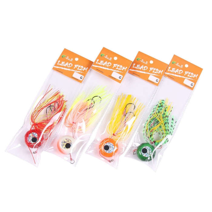 HENGJIA Bearded Guy Lead Sinker Big Head Lead Bait Sea Fishing Hook, Specification: 20G(1)