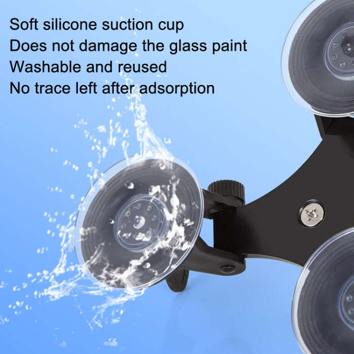 Car General Purpose Vehicle Bracket Suction Cup Fixed Glass Video Shooting Base, Shape: Suction C...