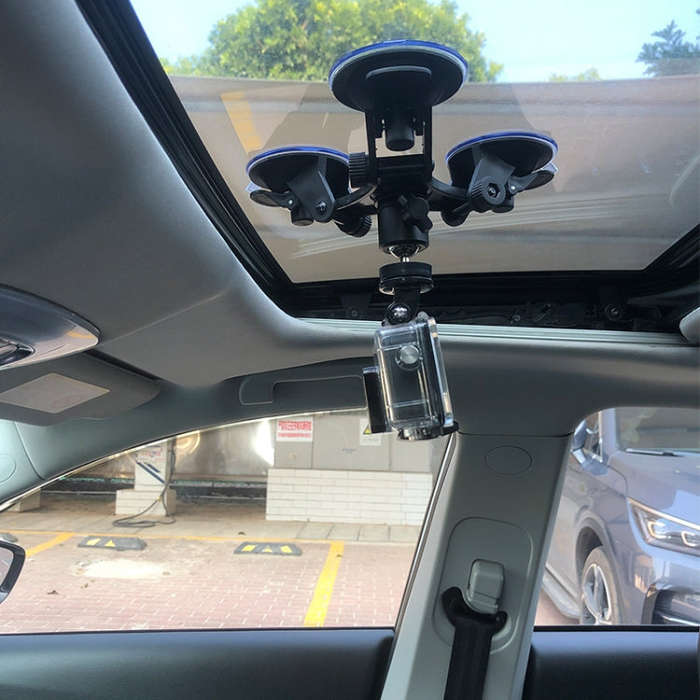 Car General Purpose Vehicle Bracket Suction Cup Fixed Glass Video Shooting Base, Shape: Suction C...