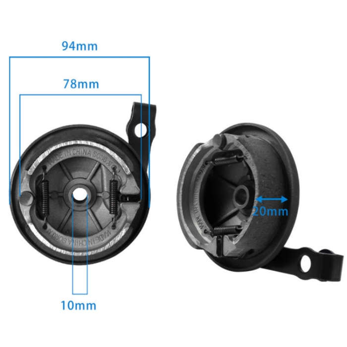 Electric Scooter Front Wheel Brake Stack Device For Ninebot MAX G30(Black)